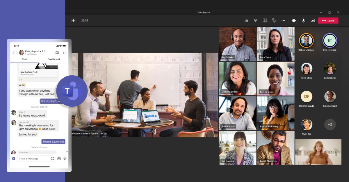 Microsoft Teams como funciona o chat e reuniões virtuais a partir dos aplicativos mobile e desktop