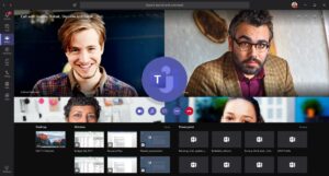 Treinamento Microsoft Teams representado por uma tela do Teams com reuniões online e documentos dos aplicativos integrados