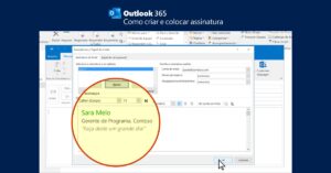 Como criar e colocar assinatura de e-mail no Outlook 365