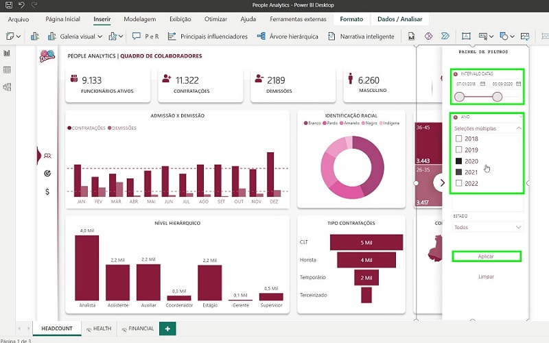 Personalizar botões em relatórios do Power BI - Power BI