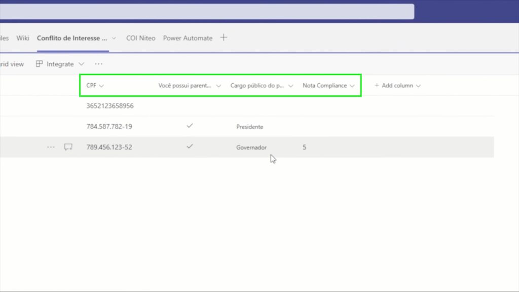 Como criar um formulário de conflito de interesses usando o Microsoft Teams, Power Apps e o Power Automate.